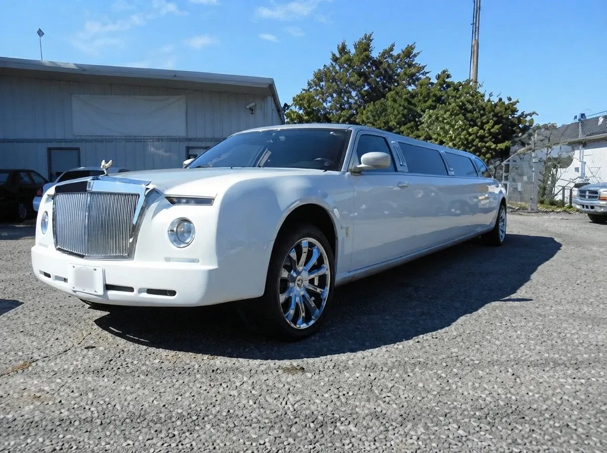White Rolls-Royce Limousine no. 2
