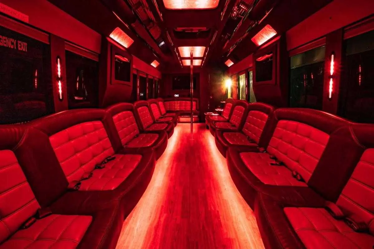 Tiffany Party bus interior, photo 2 for party bus rental Tiffany Party bus interior, photo 2 for party bus rental