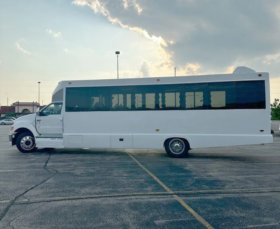 White Tiffany Party Bus, photo 2 for party bus rental