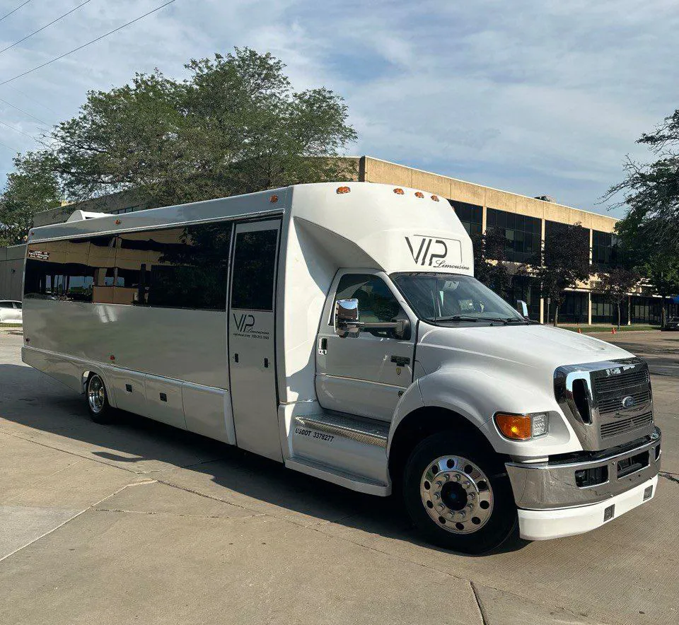White Tiffany Party Bus, photo 3 for party bus rental