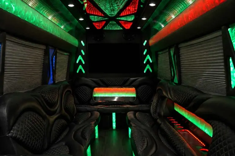 Mercedes Sprinter Limousine interior, photo 4 for limo rental in LeFlore County, OK